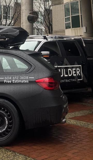 Mulder Contracting truck in North Vancouver