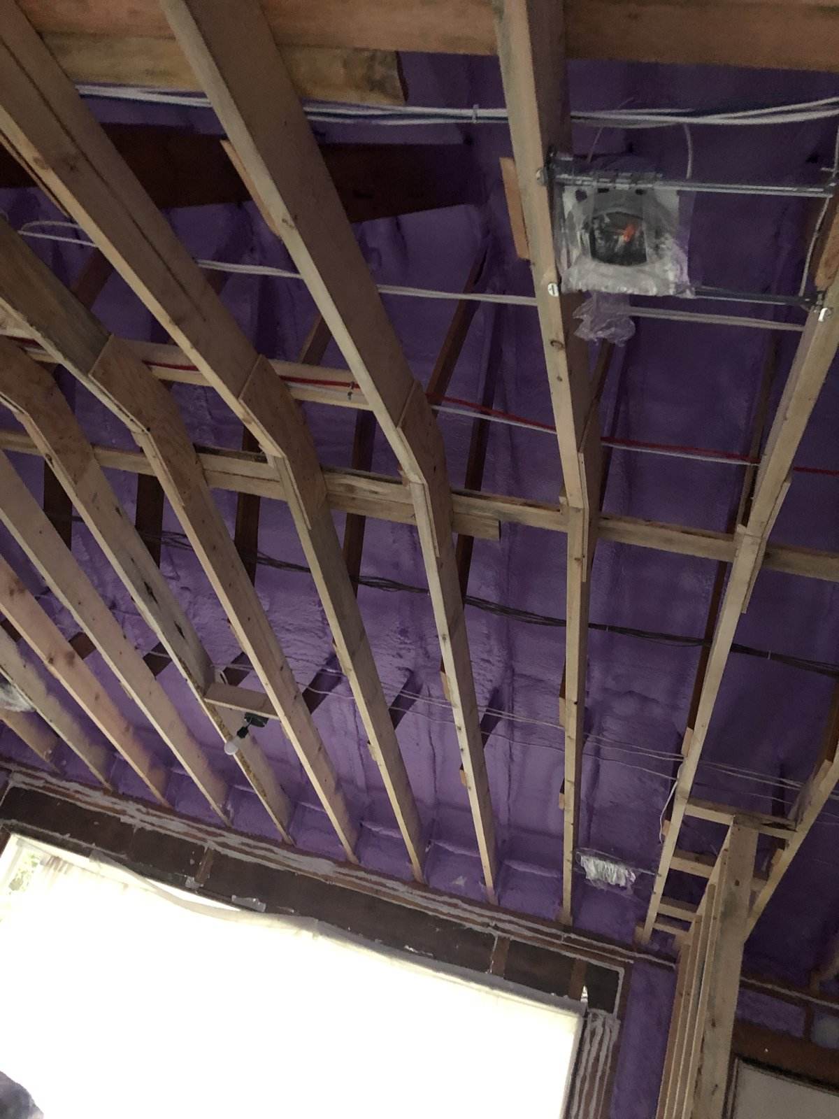 Insulation and framing detail on a North Vancouver project