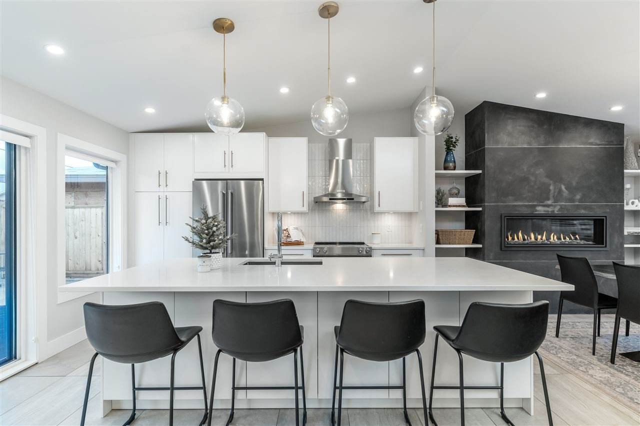 Finished kitchen in the completed Cottonwood renovation, North Vancouver